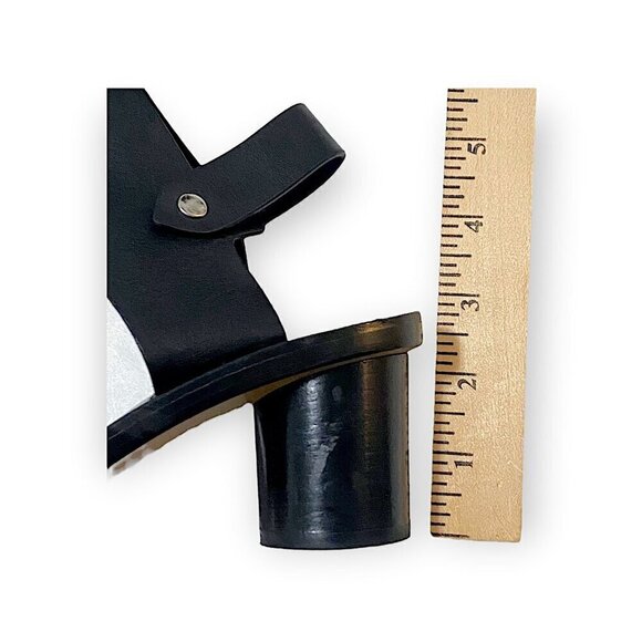 Isabel Marant Black Leather Jaeryn Mid Heel  Sandals, Size 37EU, Buckle - Picture 12 of 12